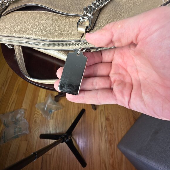 Coach Ava Chain Tote Rose Gold with Silver Hardware F35868 - Picture 15 of 15